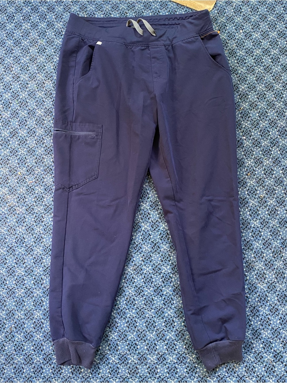 Figs Womens Zamora Navy Jogger Scrub Pants